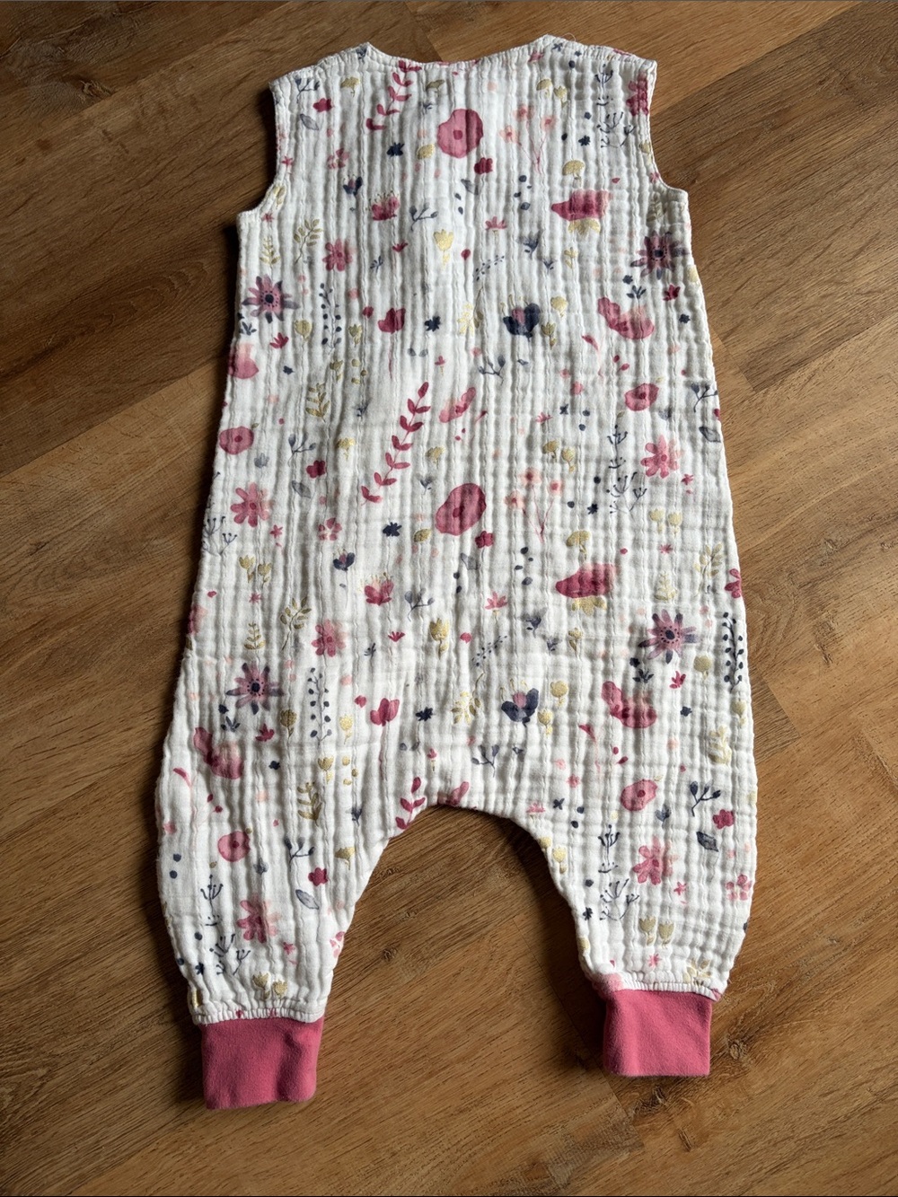Little Unicorn Floral Muslin Sleep Sack Night Gown Overalls 18-24m - Picture 5 of 6